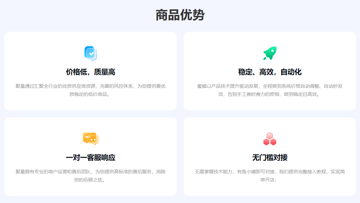数字权益货源商城功能展示